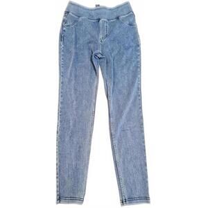Halara Flex Denim Pull On Jeggings High Rise Stretch Skinny Blue Med On Tiktok